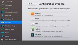 PlayBook - CardDAV & CalDAV