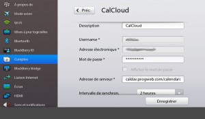PlayBook - CalDAV